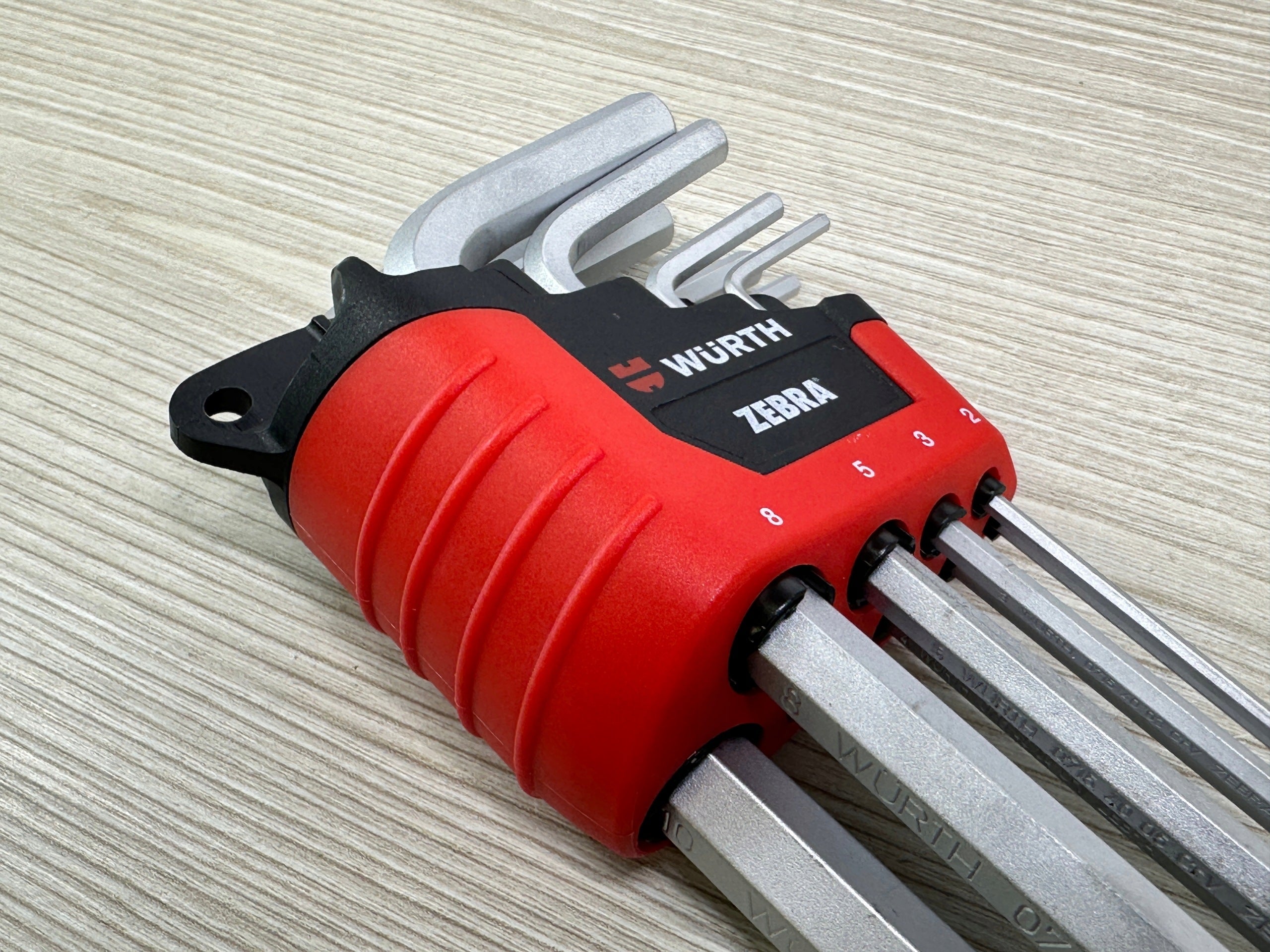 WURTH Allen wrench set 6KT with ball 1,5-10 9el. Brand Wurth