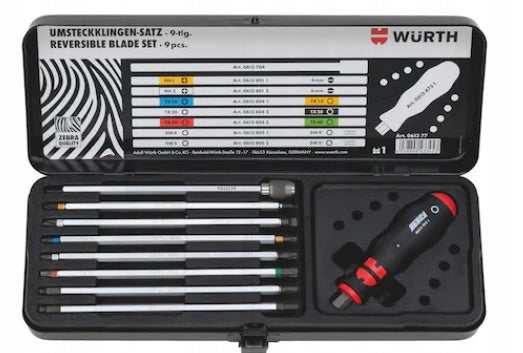 WURTH Socket wrench set 1/4 inch 33 elements 09651132 new Manufacturer code 096511 32 060