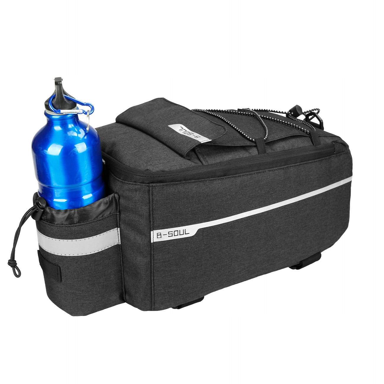 WYA26Y0S Thermal Bike Bag for Luggage Rack with Shoulder Strap - Black Capacity 9 l