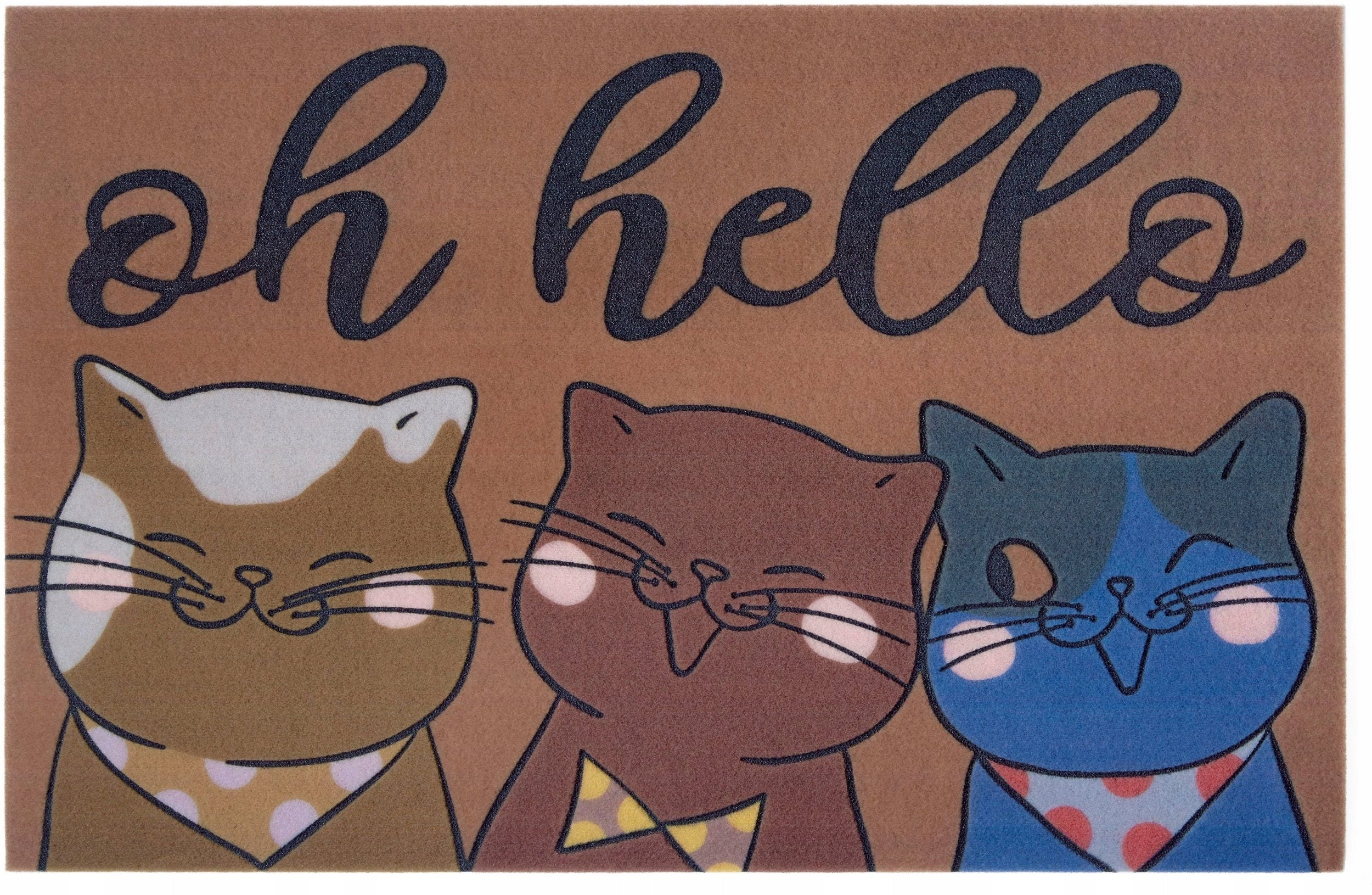 3D-Fußmatte Oh Hello 45x70 cm 