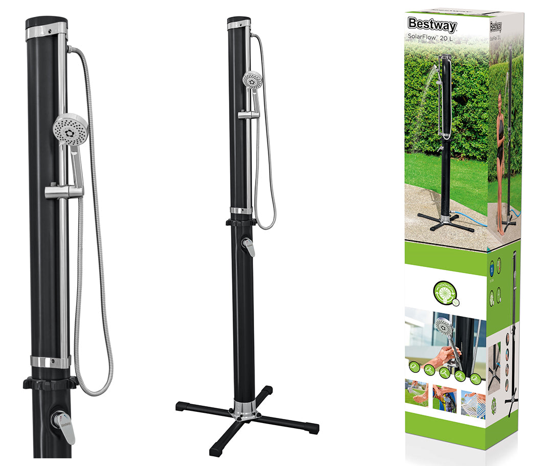 Außendusche Bestway Solar Flow, schwarz, 20l 