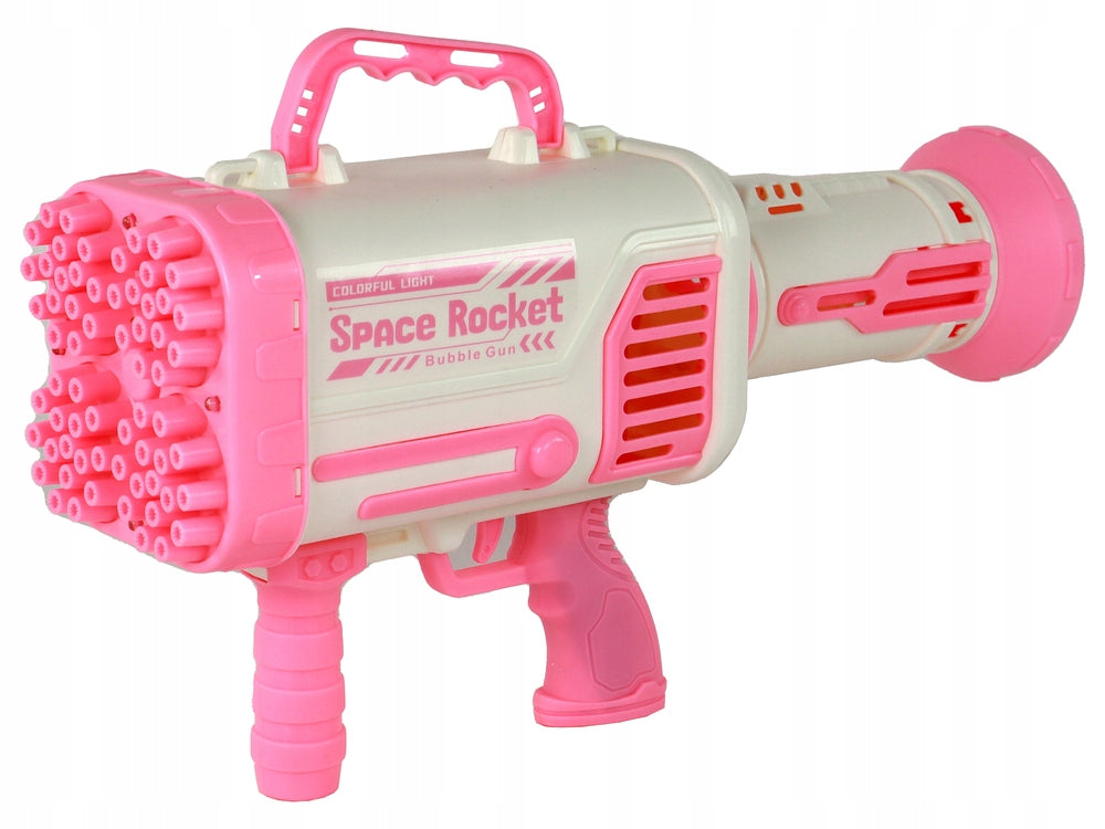 Elektrinis pistoletas su muilo burbulais Lean toys, rožinis