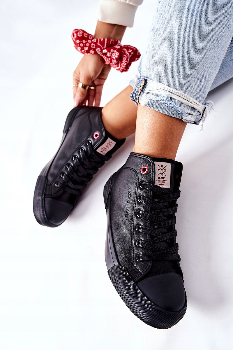 Sportschuhe für Damen Cross Jeans, schwarz 
