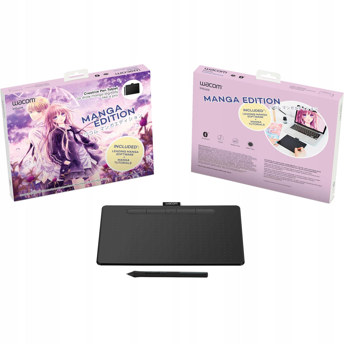 Wacom Intuos S Bluetooth black edition Manga CTL-4100WLK-M