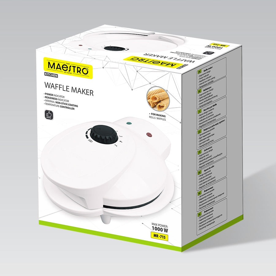 Wafer maker with non-stick coating 1000W | Maestro MR-715 Manufacturer code MR716