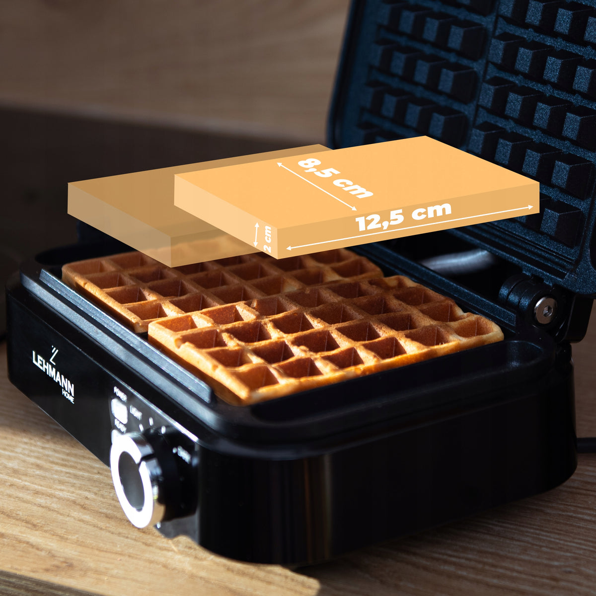 Waffle Iron 2000W For 2 Large Waffles Temperature Control Strong Non Leaking Manufacturer code Gofrownice 1600W 2000W 2300W Mocna Gofrownica