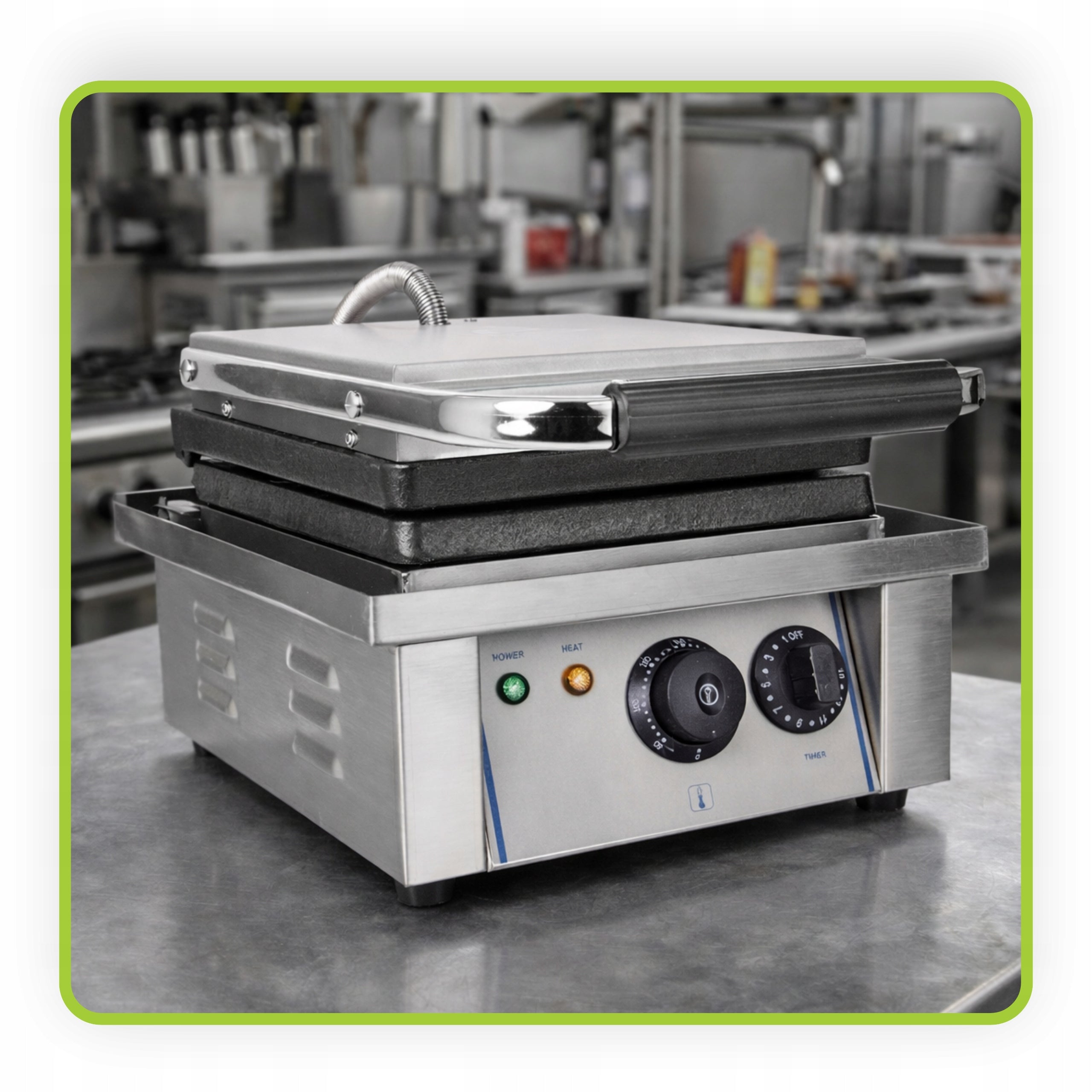 Waffle Iron 2000W Gastronomic CAST IRON PLATES Belgian Classic Waffles Power rating 2000 W