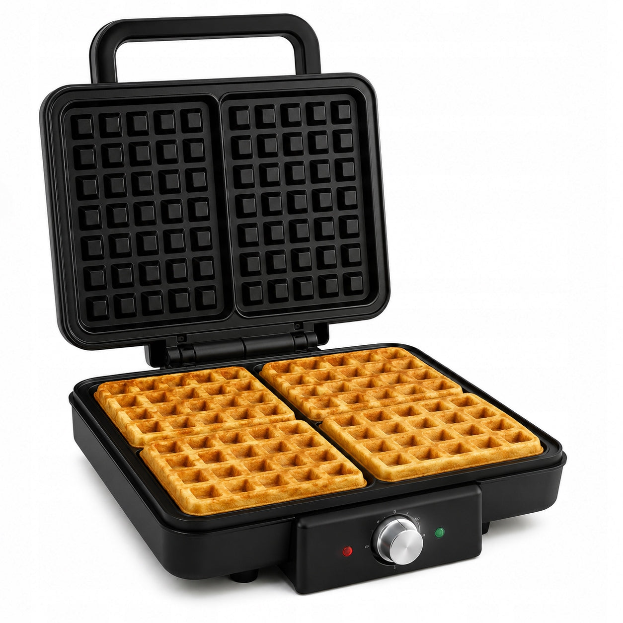 Waffle Iron 2200W 4 Waffles Simultaneously Strong Fast Nonstick For Home