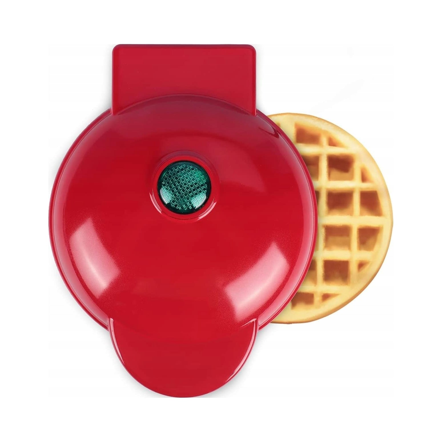 Waffle Iron 350W Red Heart Shape Nonstick Foot Coating Packaging status original