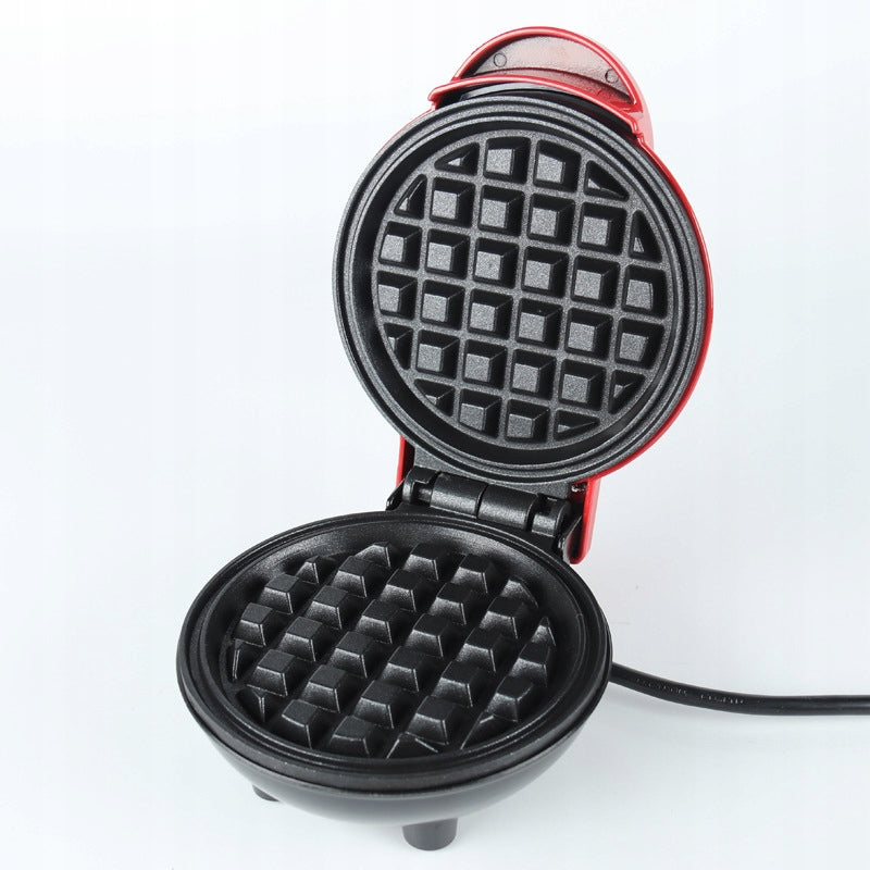 Waffle Iron 350W Red Heart Shape Nonstick Foot Coating