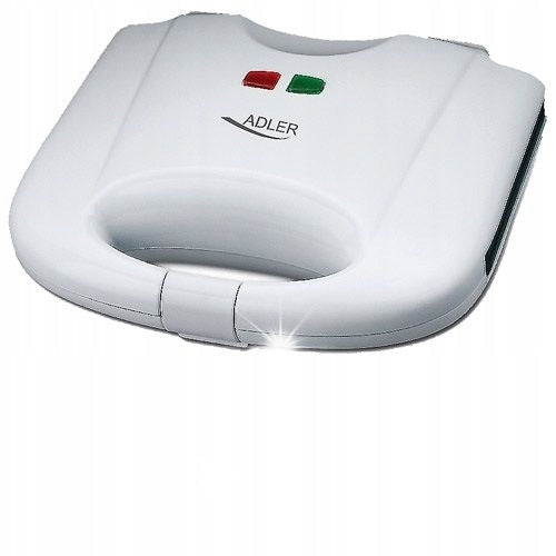 Waffle Iron Adler 2 Waffles Solid White 700W