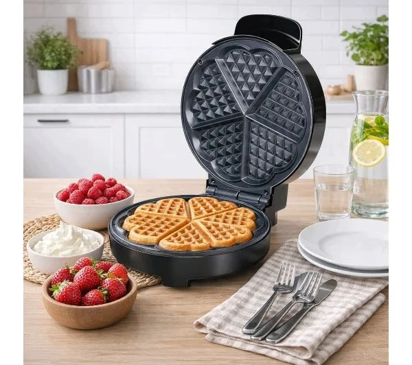 Waffle Iron Alpina BL-29103 1000W Temperature Control Black Brand Alpina