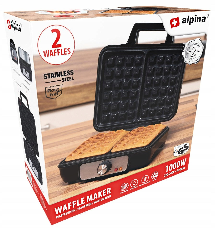 Waffle Iron Alpina ED-223258 1000 W black