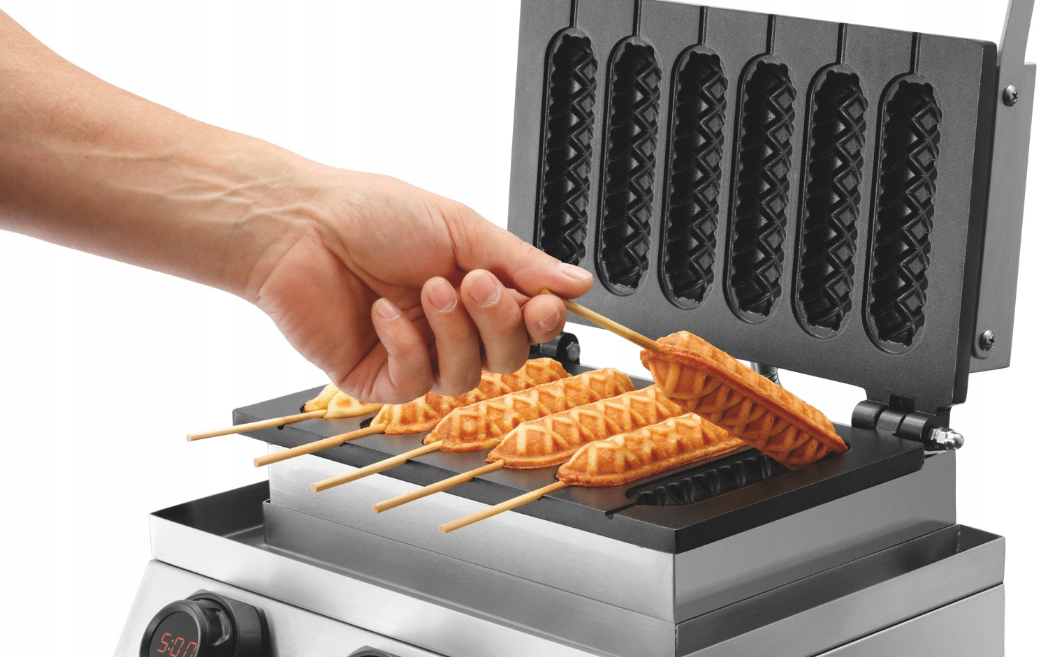 Waffle Iron Bartscher 370275 1800 W silver/grey Manufacturer code 370275