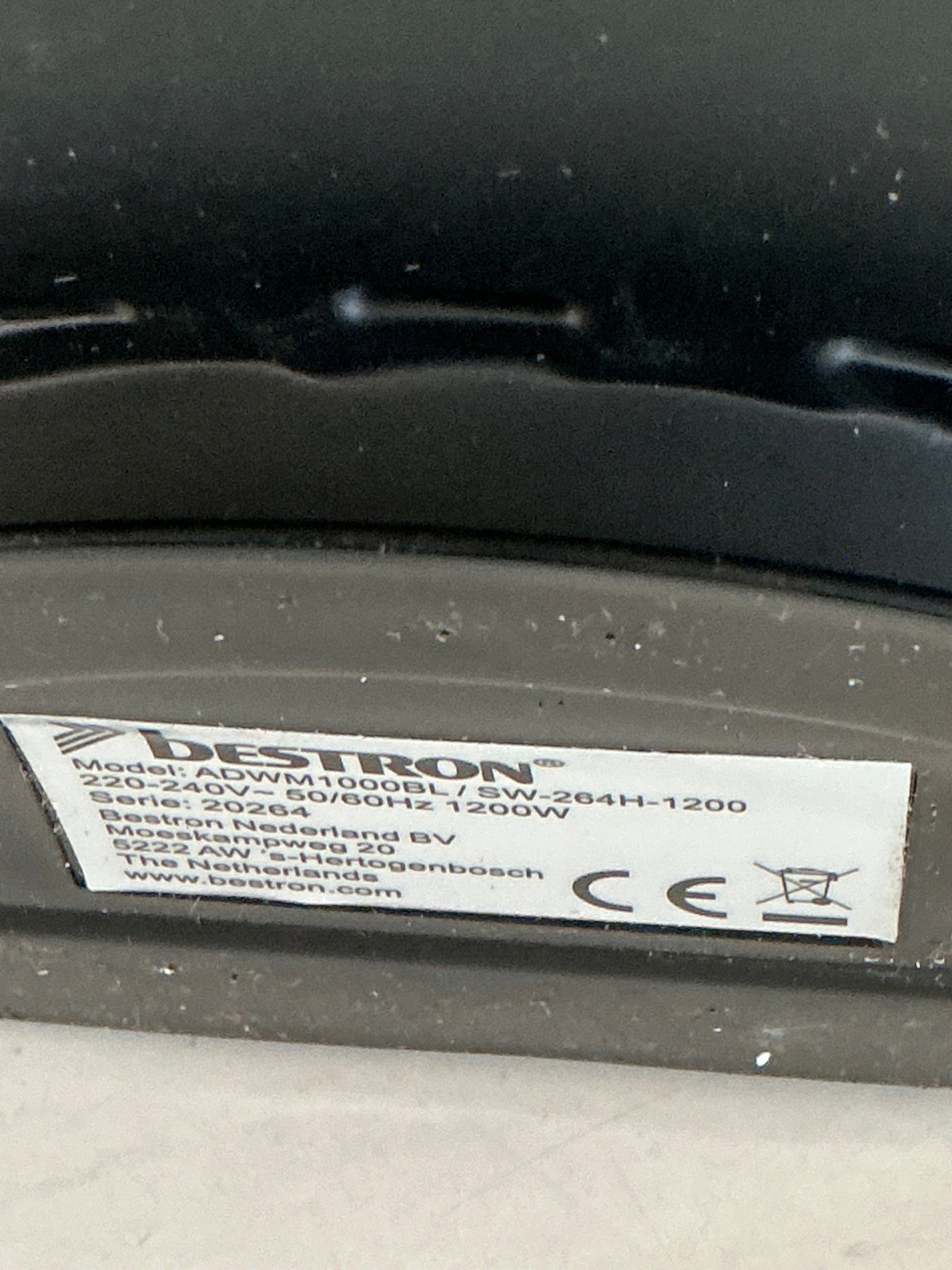 Waffle Iron Bestron ADWM1000 1200 W black Manufacturer code ADWM1000