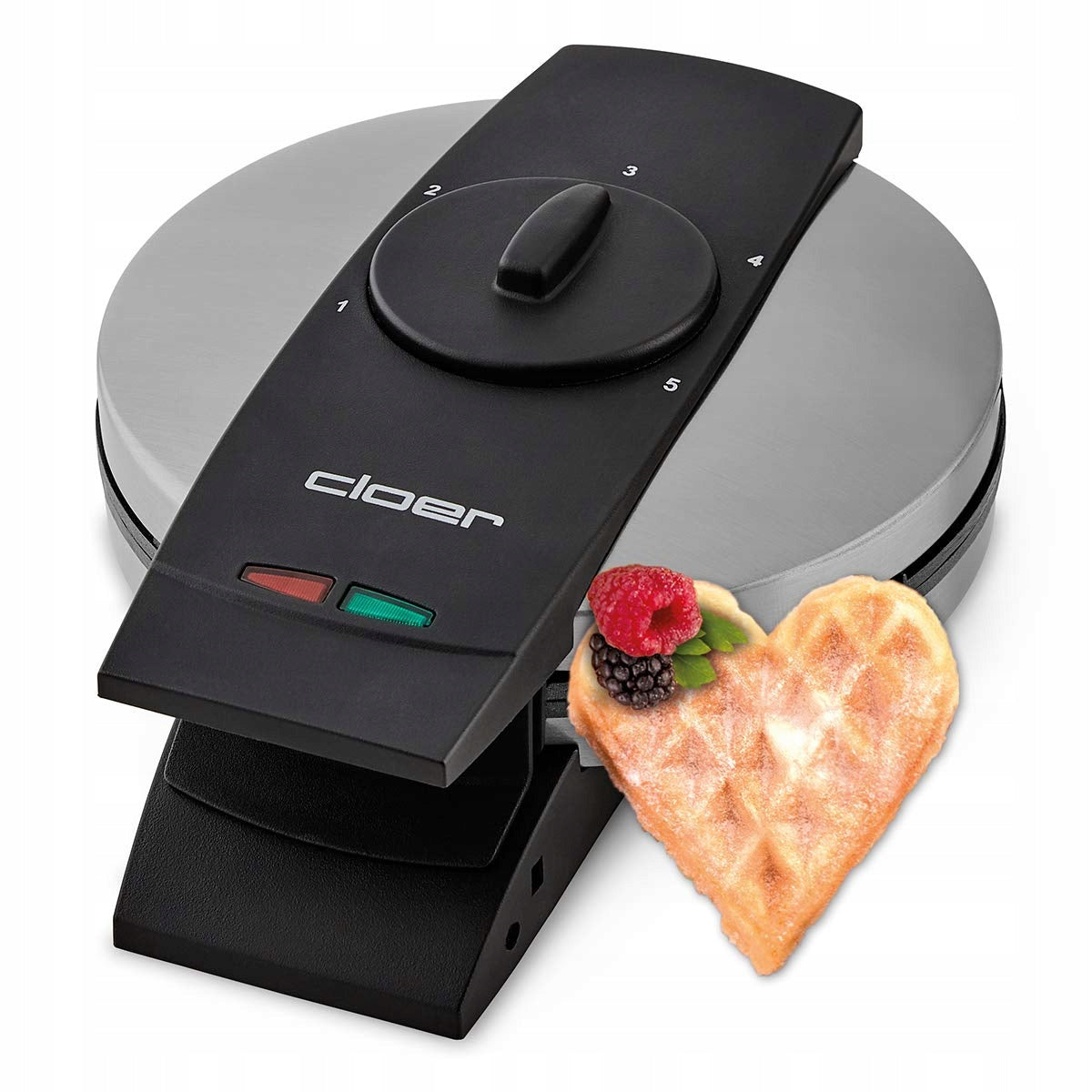 Waffle Iron Cloer 1639SR 930 W silver/grey
