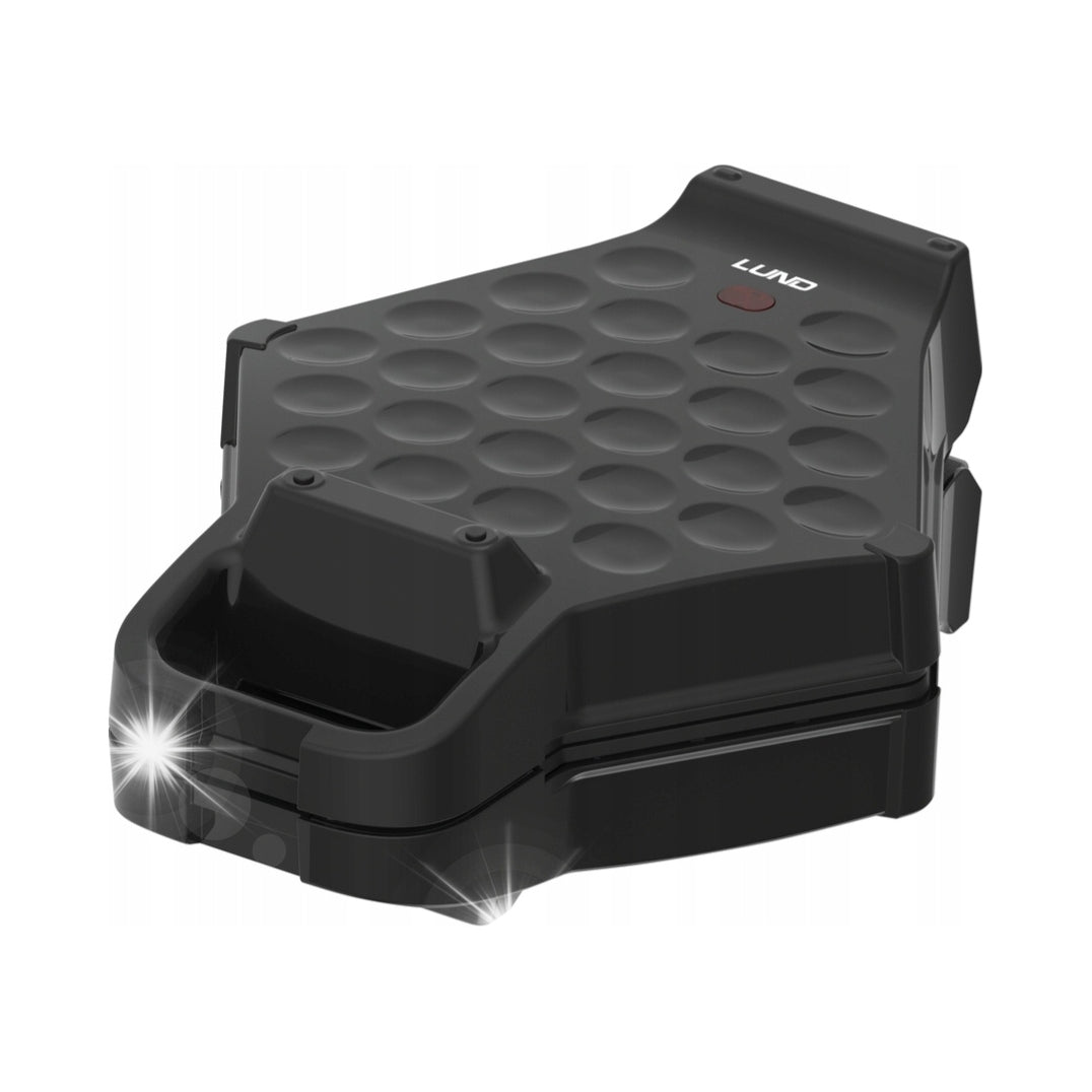 Waffle Iron Lund Black 700W Hexagonal Nonstick