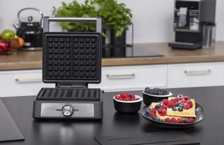 Waffle Iron MPM MGO-41/C 1600 W Non-stick coating Black and silver Manufacturer code MGO-41/C
