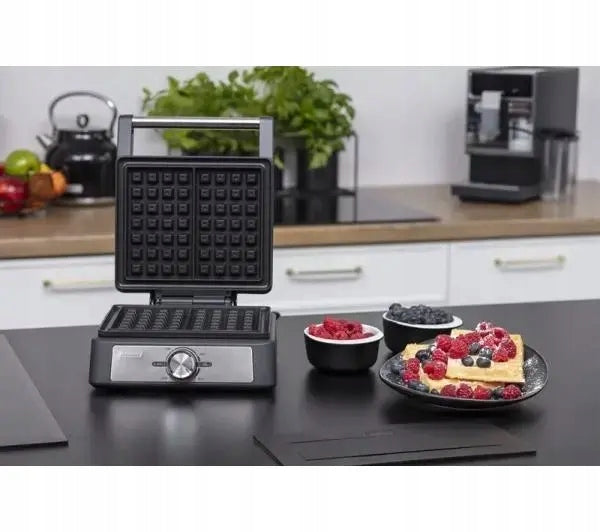 Waffle Iron MPM MGO-41/C 1600W 2 Rectangles Temperature Control Black Packaging status original