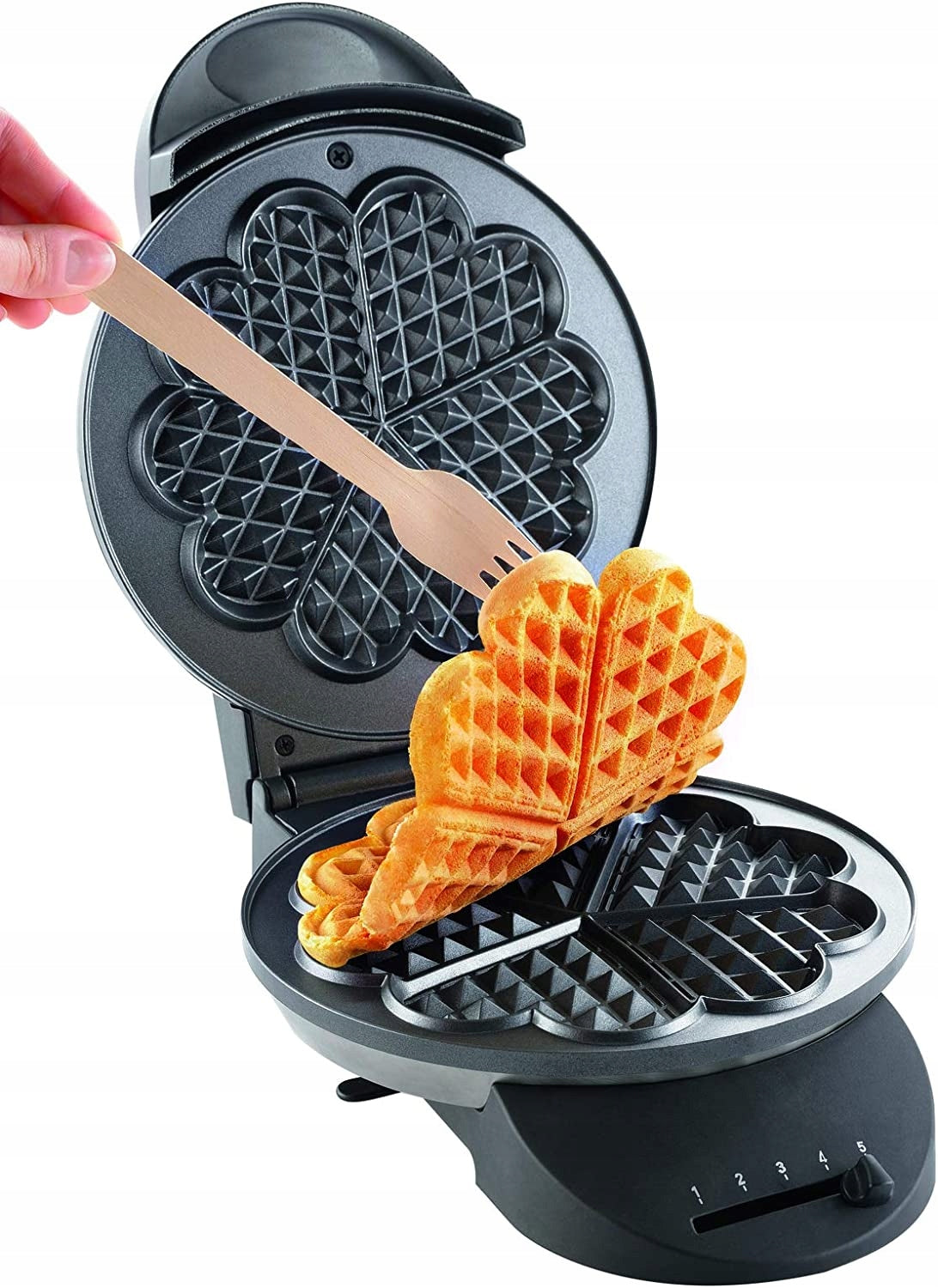 Waffle Iron Tefal WM 310D 1000 W Heart Shaped Waffles Power rating 1000 W