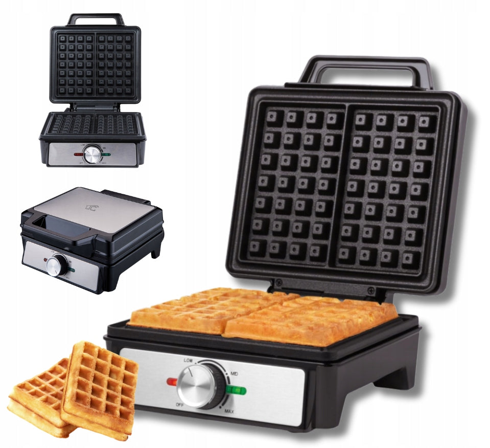 Waffle Iron for 2 Waffles with Temperature Control Strong Crispy Waffles +FREEBIE