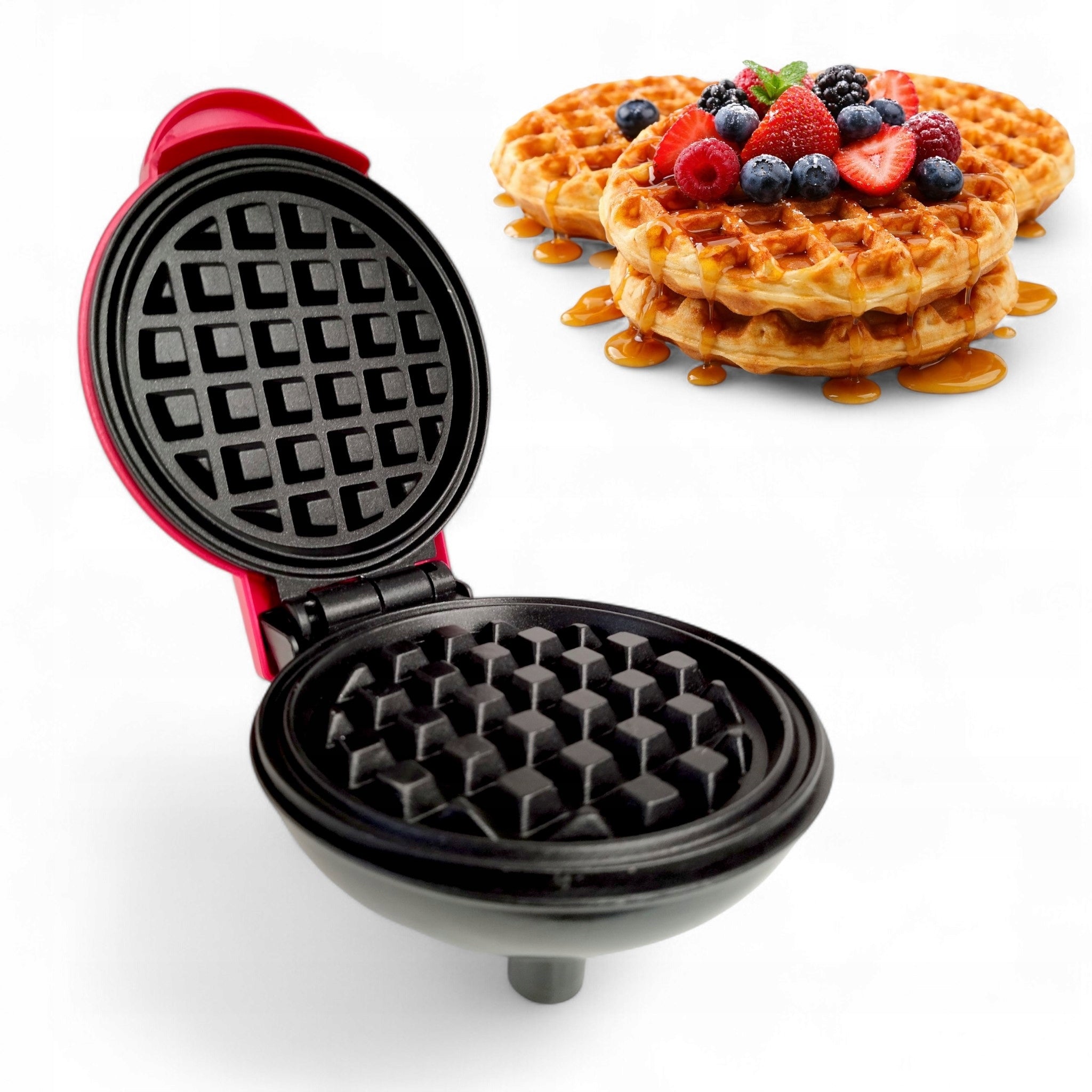 Waffle Maker 350W Mini Red Waffle Maker WQ-H603