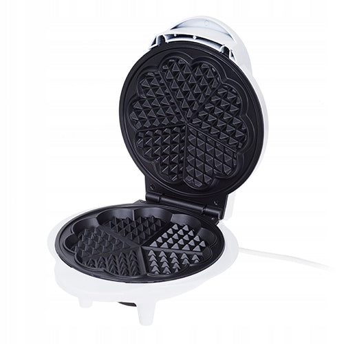Waffle Maker 5 Waffle Hearts Crunchy Nonstick Thermostat Coating Packaging status original