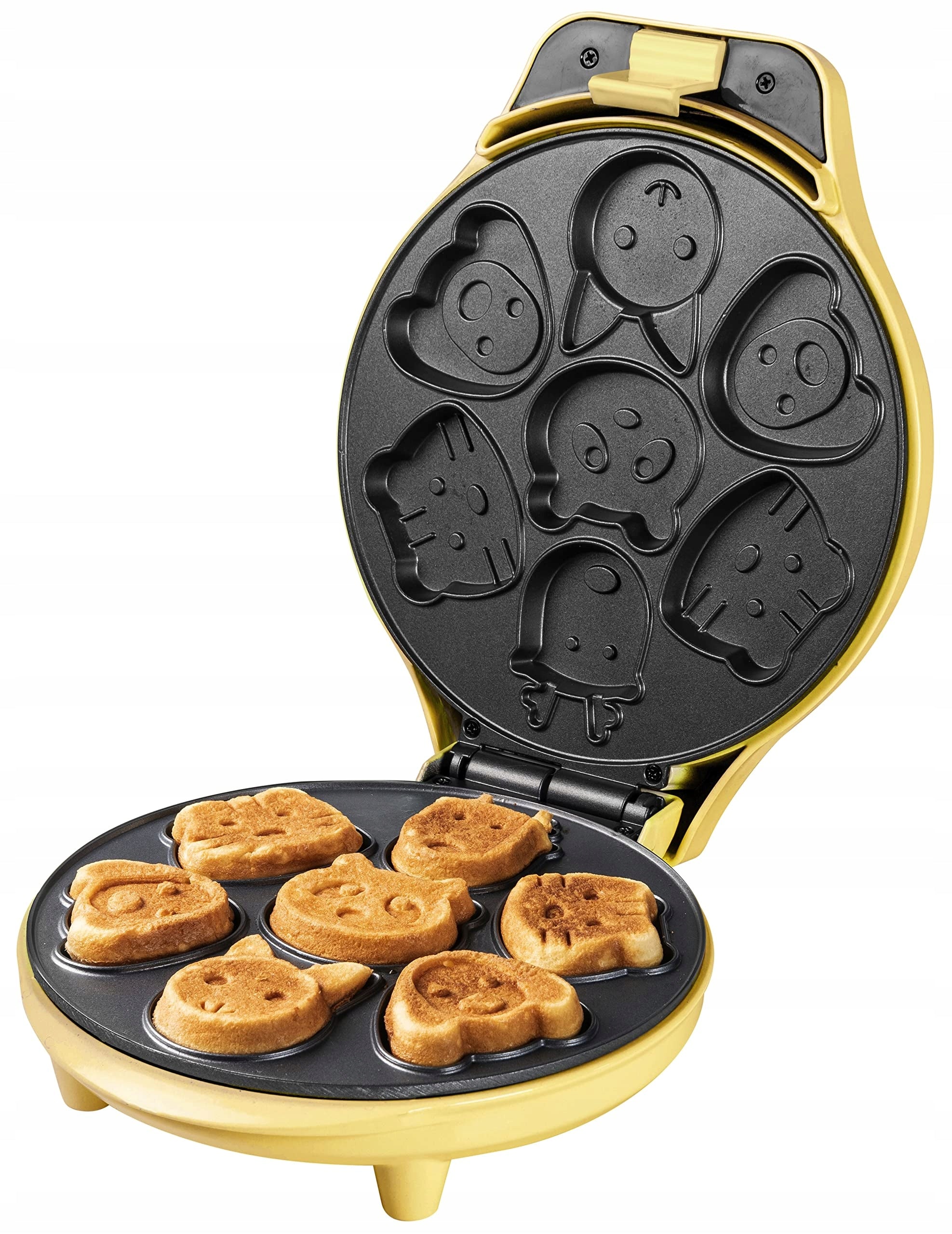 Waffle Maker Animal Cookie Baking Device Bestron 700W yellow Power rating 700 W