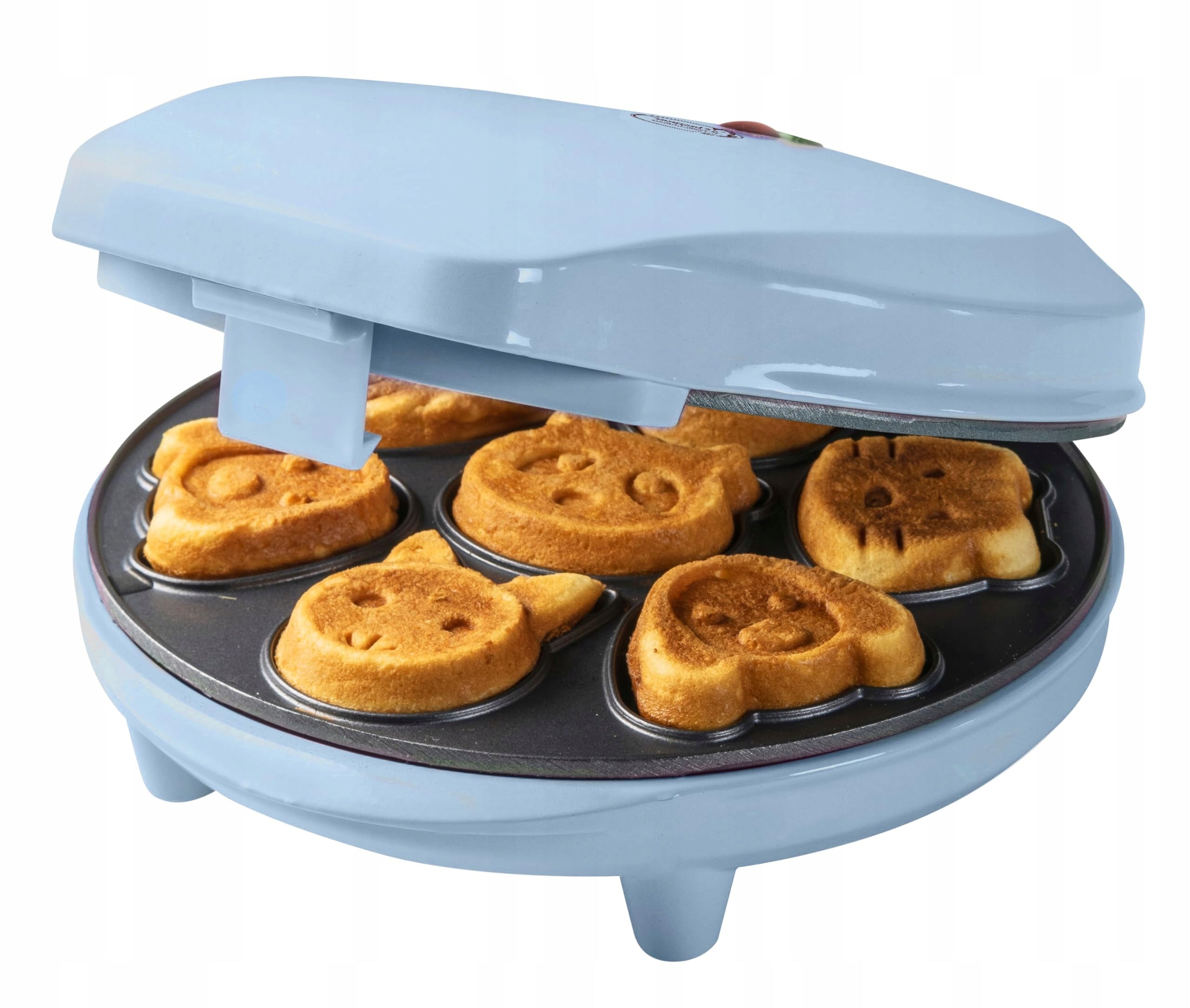 Waffle Maker Biscuit Baking Device 7 Animals Bestron pink 700W