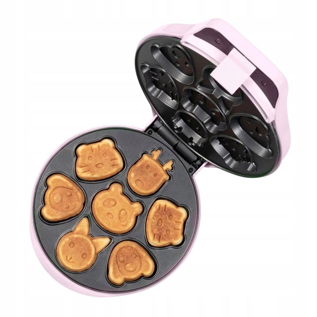 Waffle Maker Cookie Baking Device 7 Animals Bestron pink 700W Brand no brand