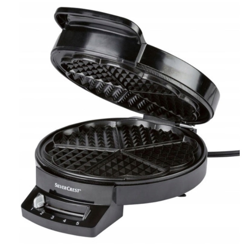 Waffle Maker – Crispy Heart Waffles Temperature Control Brand SilverCrest