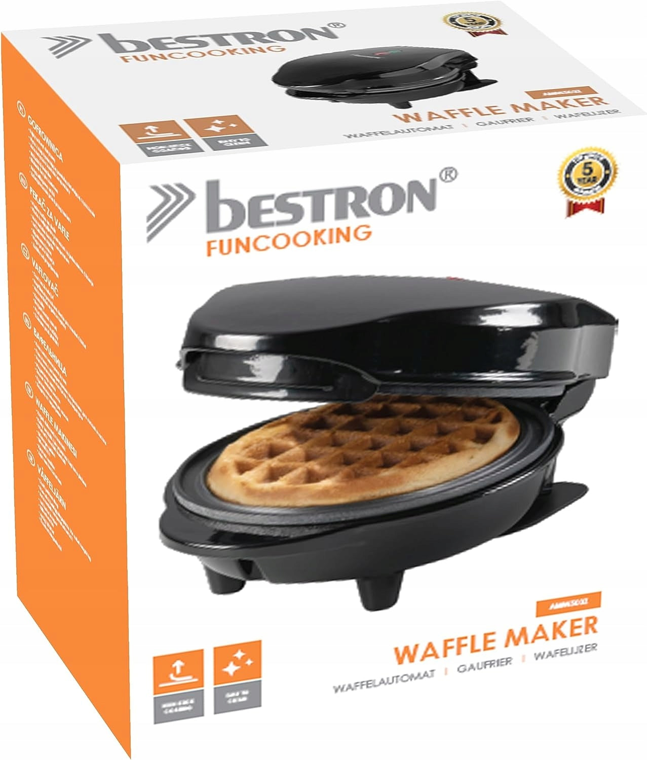 Waffle Maker Mini Waffle Maker Nonstick Coating 550W Brand Bestron