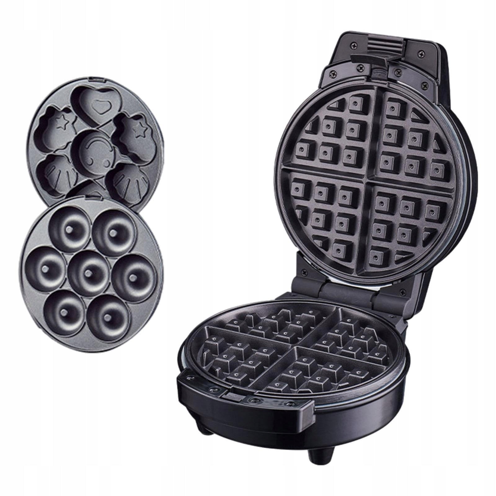 Waffle Maker Multipurpose Grilled Cheese Maker 3 in 1 Nonstick Doughnut