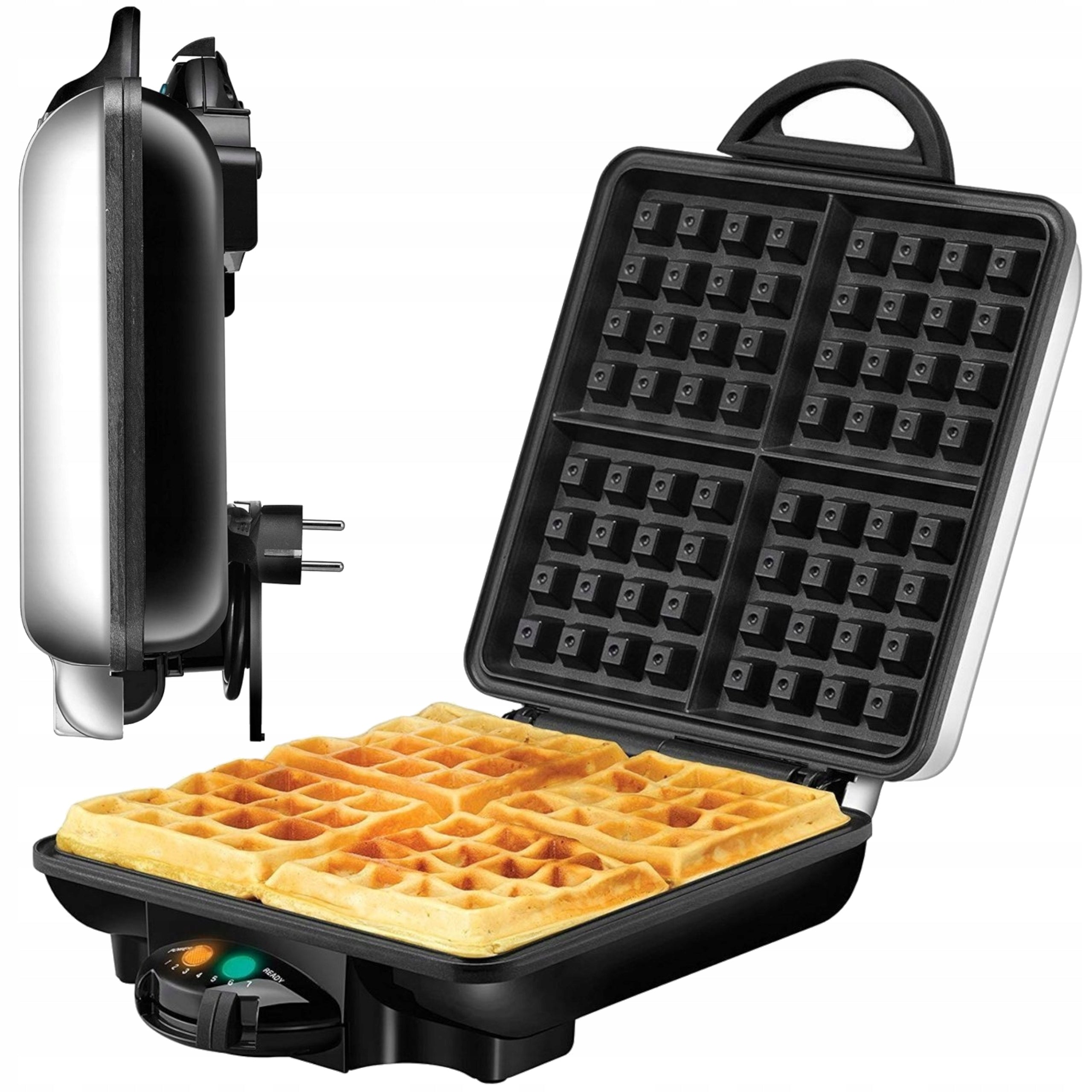 Waffle Maker UNOLD 48266 1200W Square Waffles Temperature Control 4 pcs