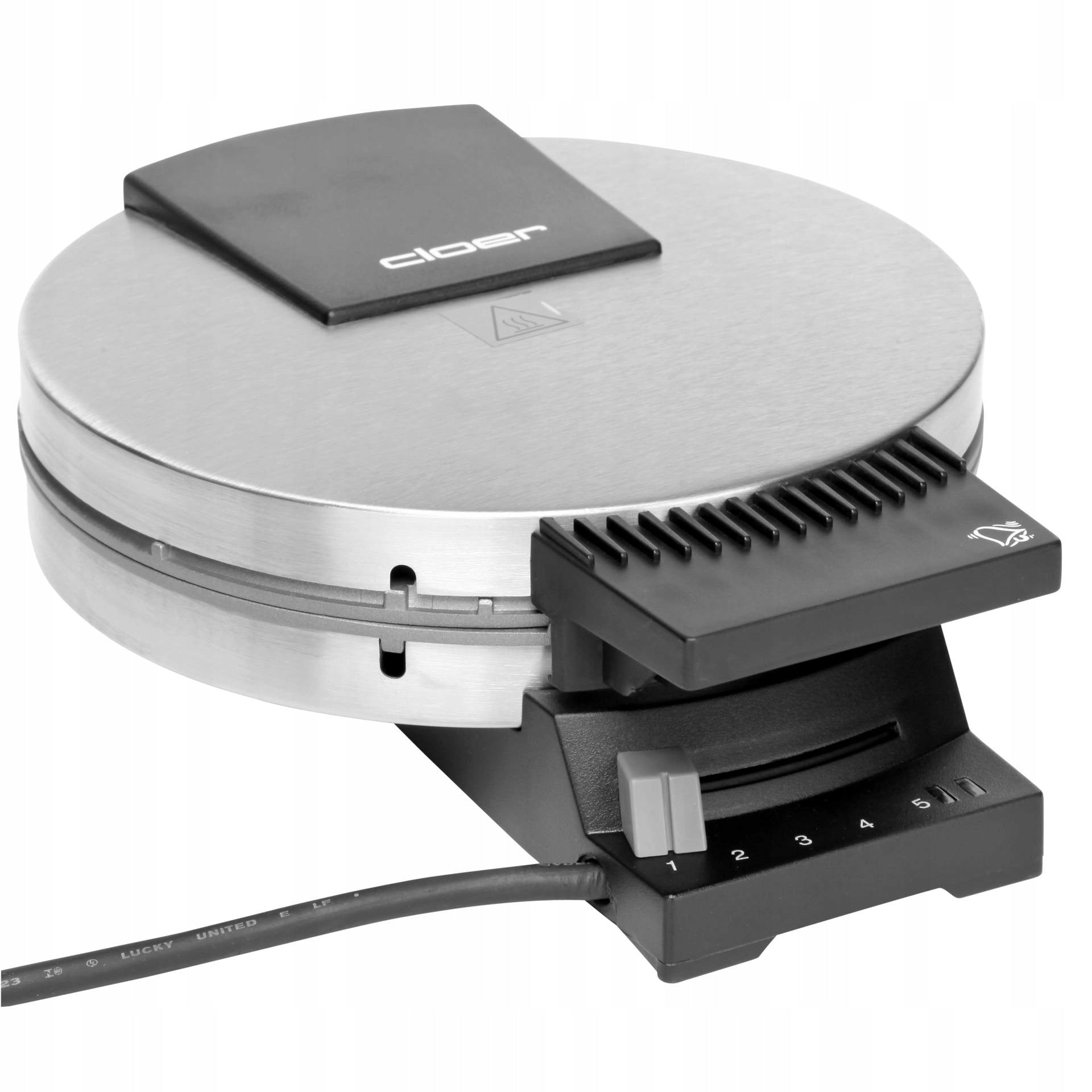 Waffle iron Cloer 513996 930 W silver/grey high power 930W