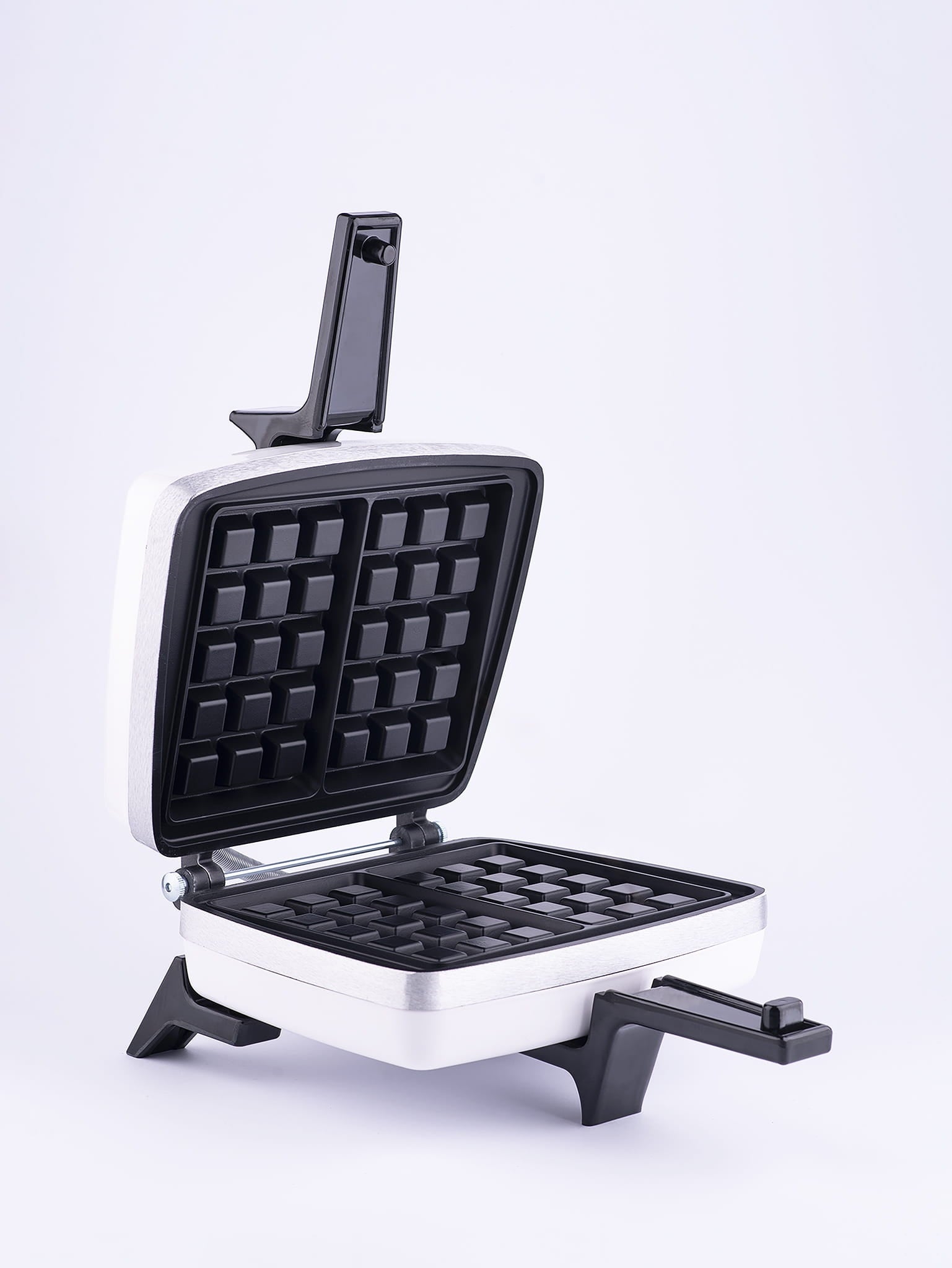 Waffle iron Dezal 301.6 W 1300W white + wooden fork and brush FREEBIE! Brand Dezal