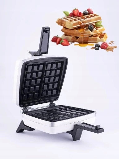 Waffle iron Dezal 301.6 W 1300W white + wooden fork and brush FREEBIE!