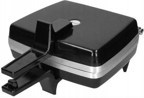 Waffle iron Dezal 301.6B 1300W black + wooden fork and brush FREEBIE!