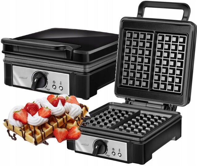 Waffle iron MPM BGO-02 1400 W high power black