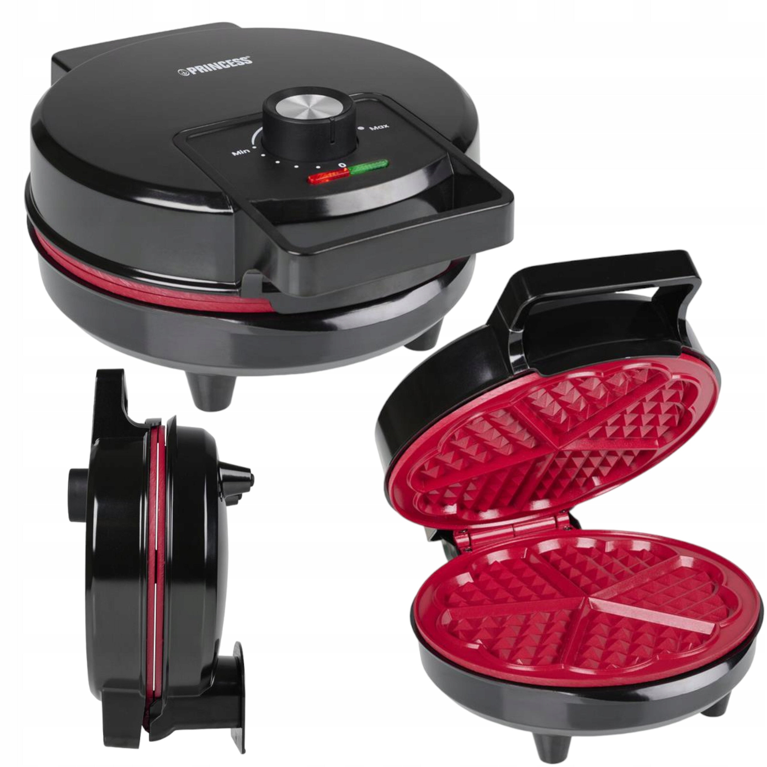 Waffle iron Princess 01.132492.01.460 1200 W red
