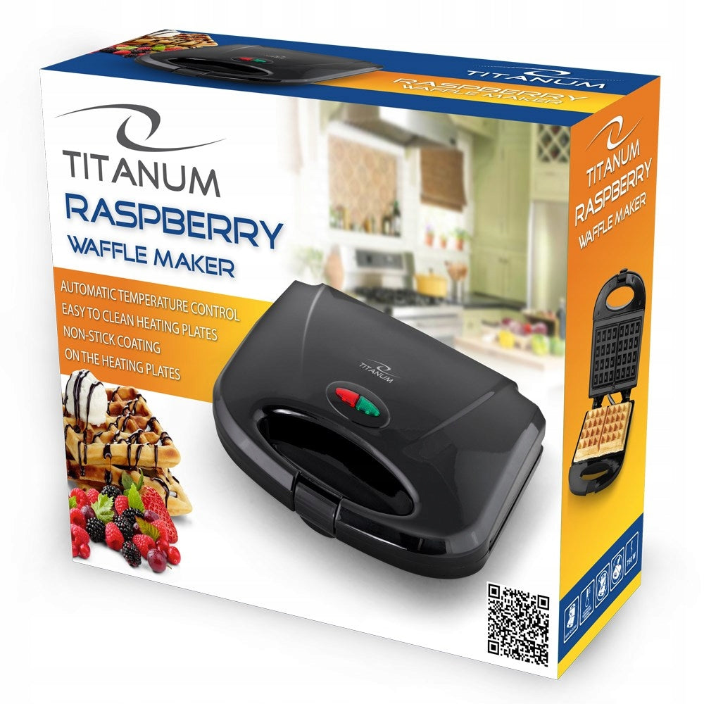 Waffle iron TITANUM Raspberry TKT003 (750W; black) Brand Esperanza