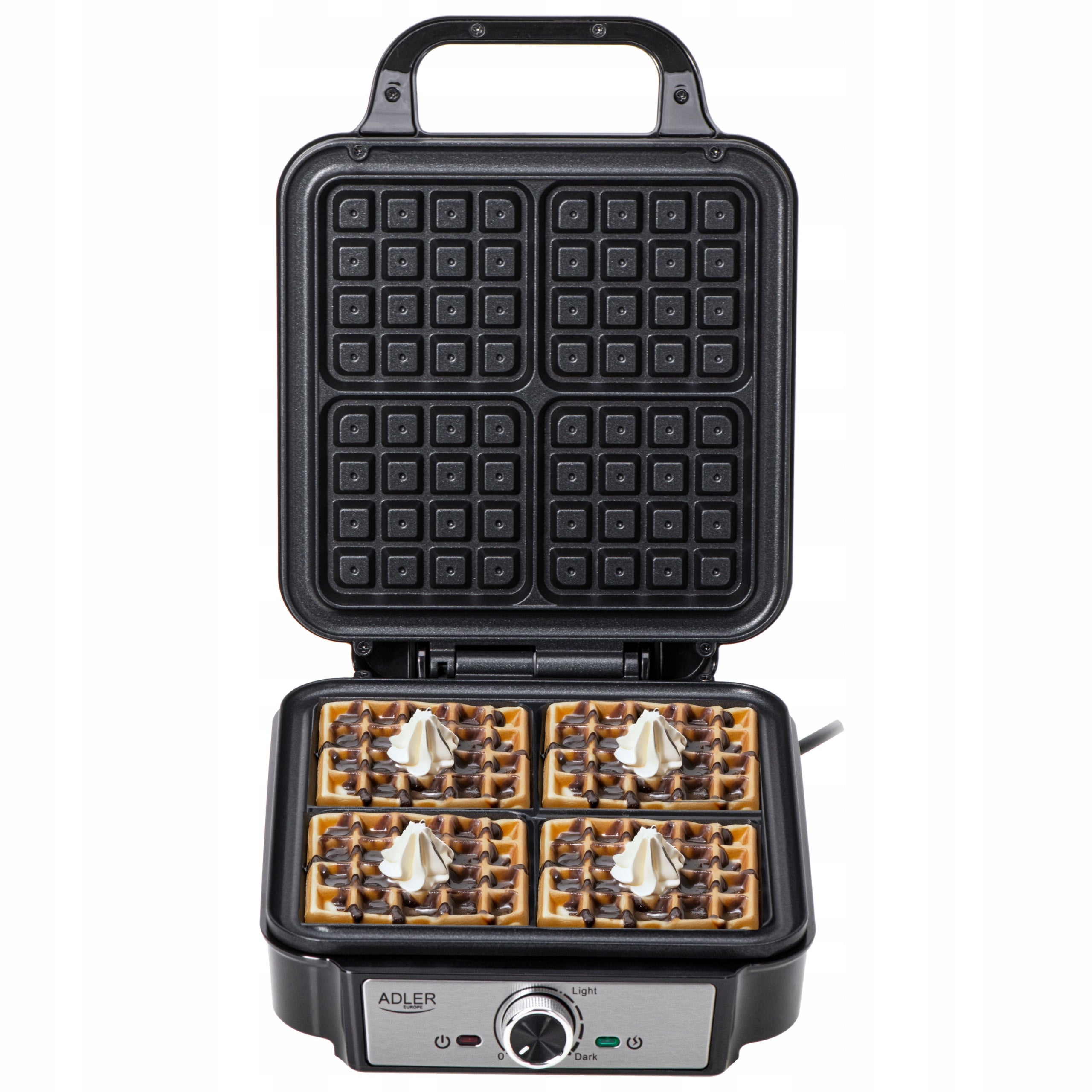 Waffle iron for 4 waffles 10x10cm 1800 W Adler AD 3083 Brand ADLER