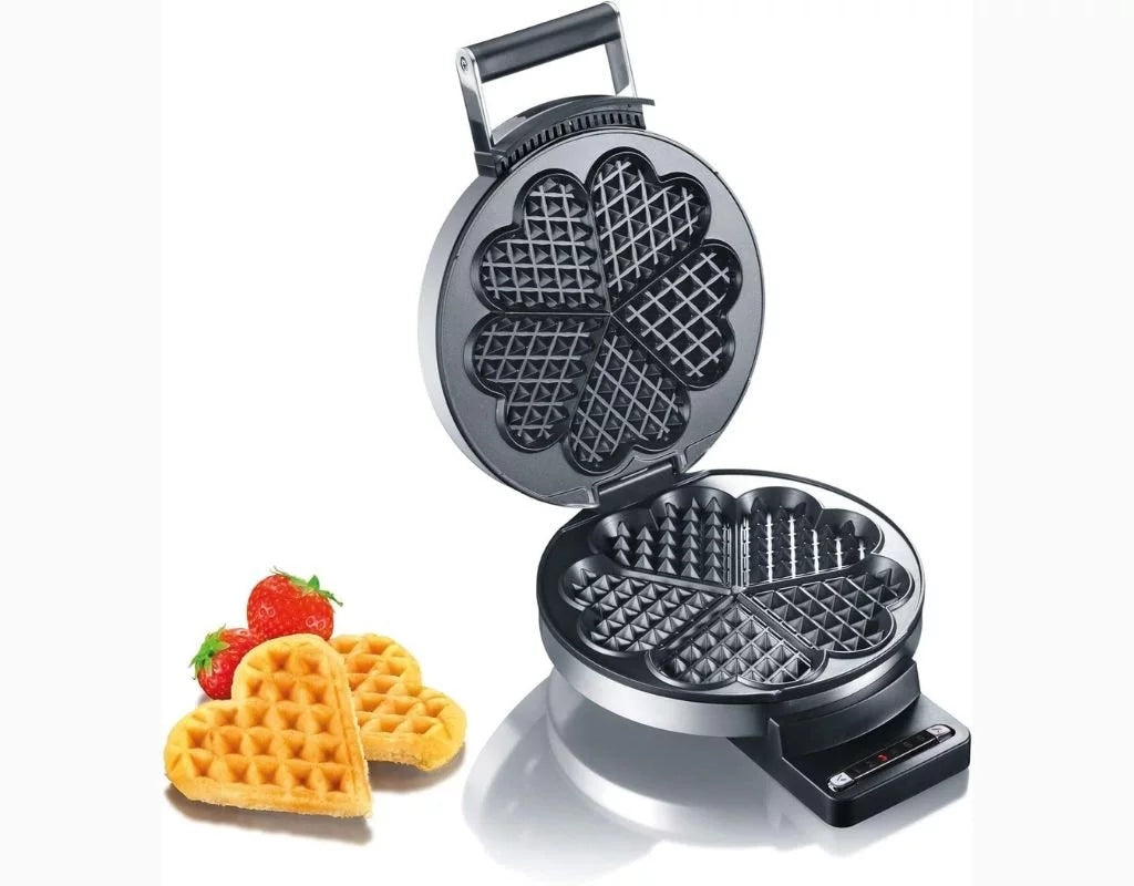 Waffle iron heart Graef WA80 silver 850 W Power rating 850 W