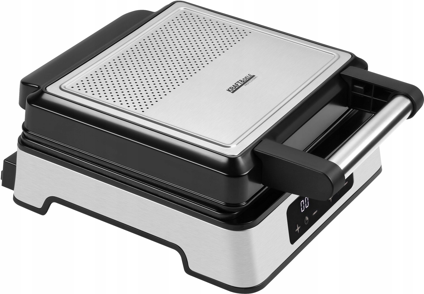 Waffle iron with display and LED adjustment 2200W silver Model KD4203