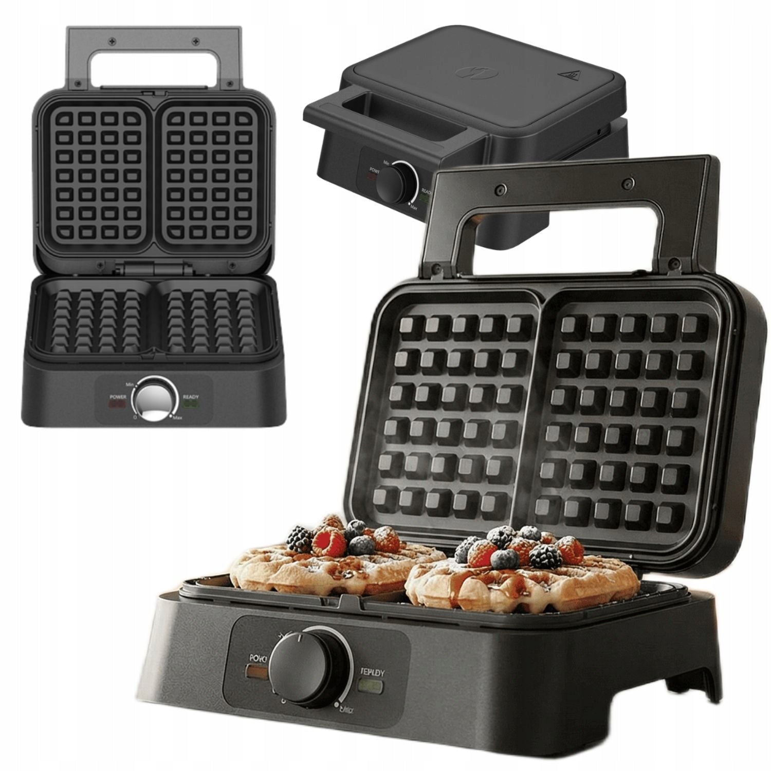 Waffle maker 2 large crispy Belgian waffles not leaking strong non stick