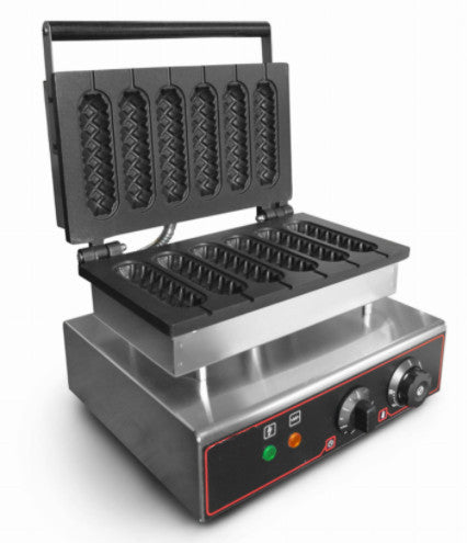 Waffle maker CORN DOG sausages in dough + Sticks Packaging status original