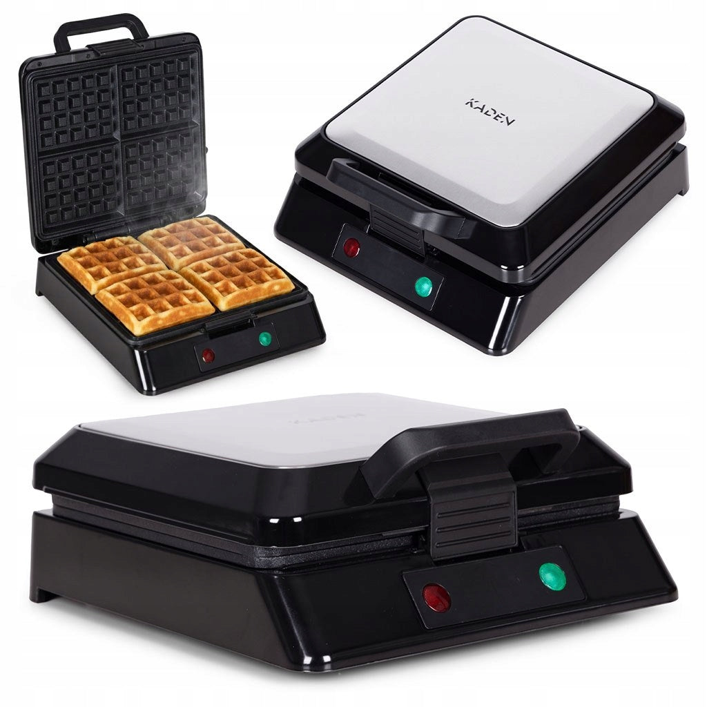 Waffle maker for 4 waffles non-stick coating 1080-1300W KADEN