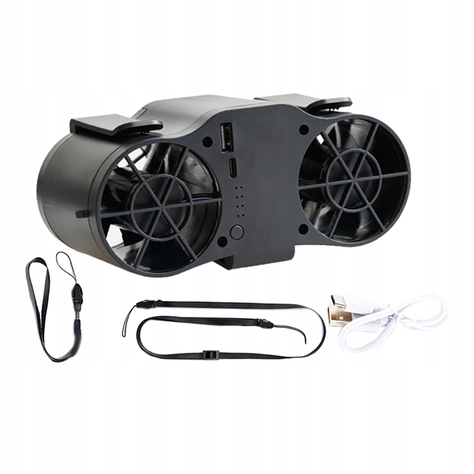 Waist Necklace Fan 4 Speeds 20000mAh Use 3.2H Model Osobisty klips na pasek wentylatora na biurku z