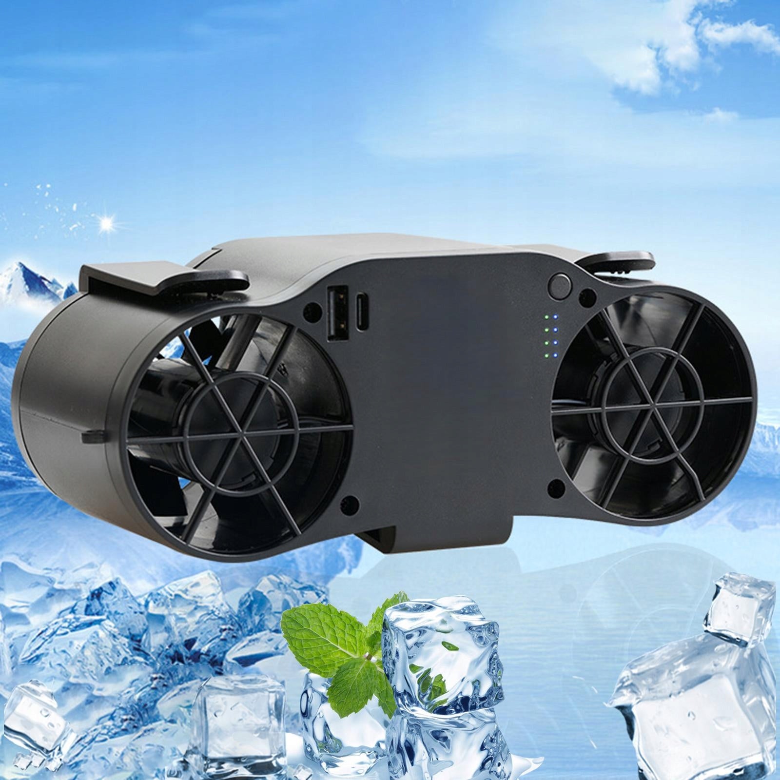 Waist Necklace Fan 4 Speeds 20000mAh Use 3.2H Range of energy efficiency classes A+++ - D