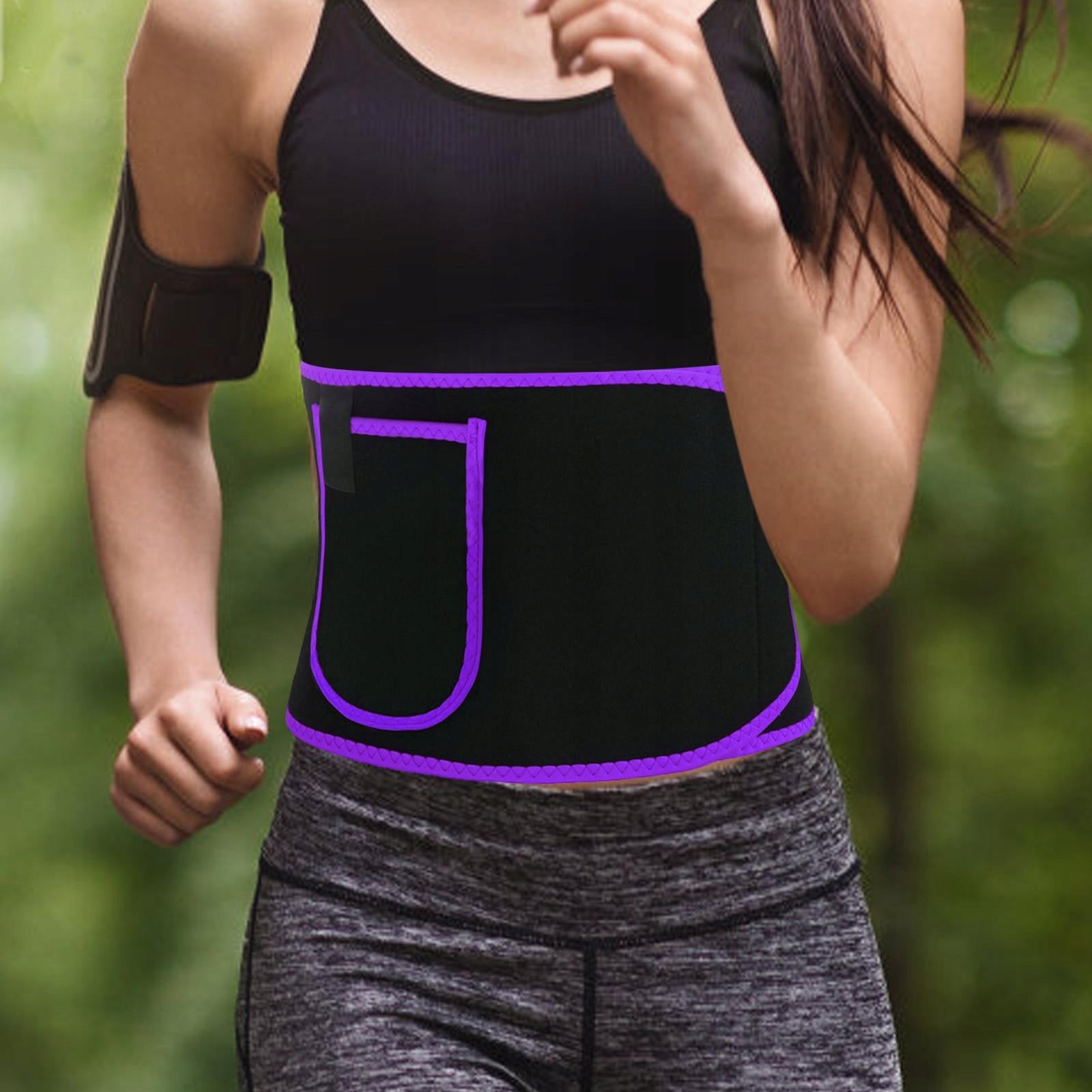 Waist Trainer Belt Women Waist Trainer Violet Model Joga Sauna Pas Ćwiczenia Fitness Domowa siłownia